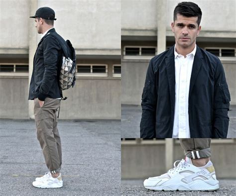 nike huarache weiß herren outfit|Nike air huarache styling.